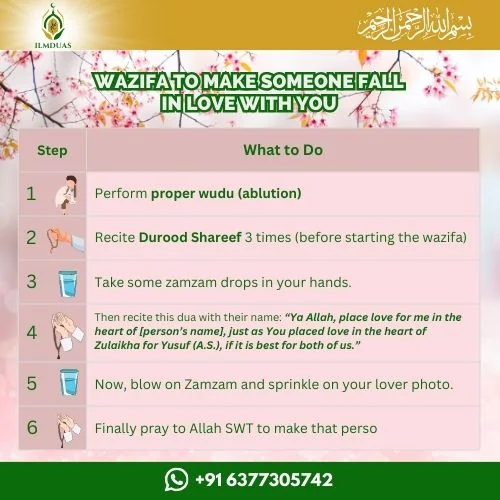 Wazifa to make someone fall in love with you