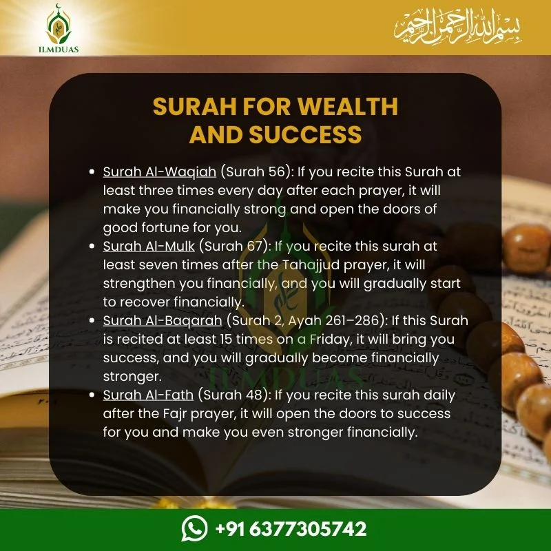 Surah for wealth and success